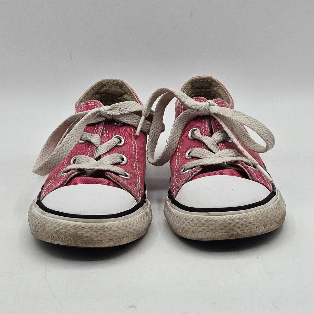 Converse Chuck Taylor All Star Shoes Toddler Size 8 Pink‎ Low Top 737254F